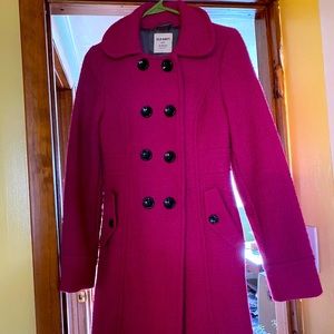 Magenta old navy coat